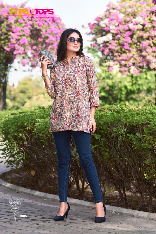 Tips And Tops Cotton Shorties Vol 5 Printed Ladies Top Collection